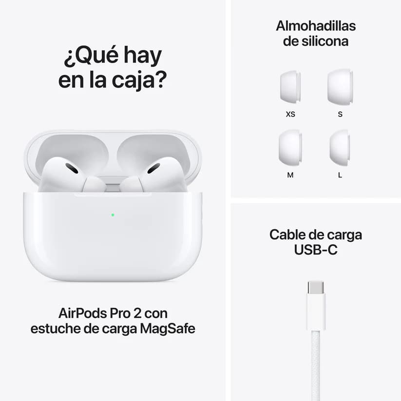 Audífonos tipo Aipods Pro2 Compatibles con Iphone y Android ***OBSEQUIO*** estuche en silicona  Silicona