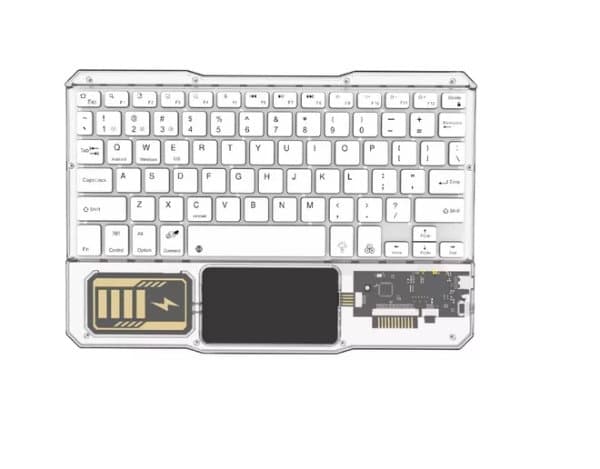 Combo Teclado Inalámbrico Transparente  B333